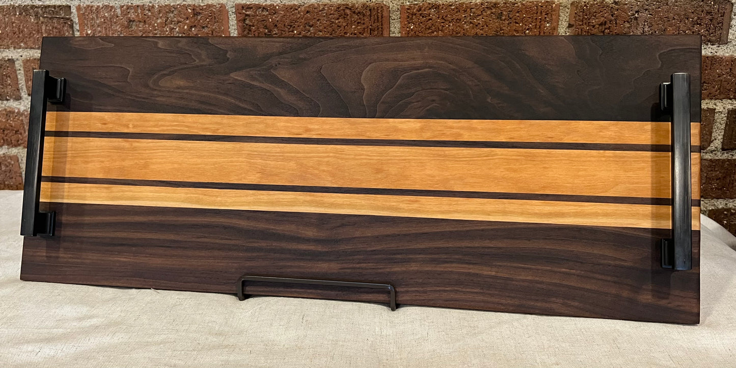 Walnut + Cherry Serving Tray