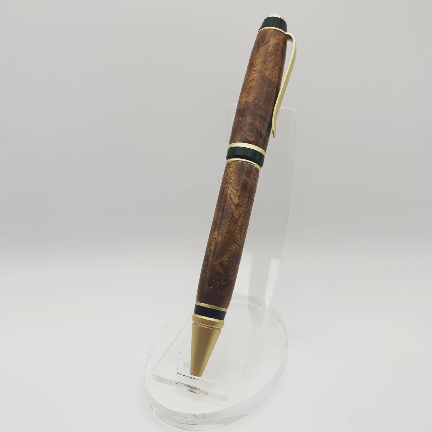 White Teak Burl Cigar Pen