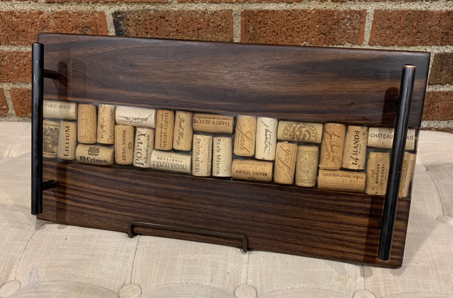 Walnut + Resin Serving Tray