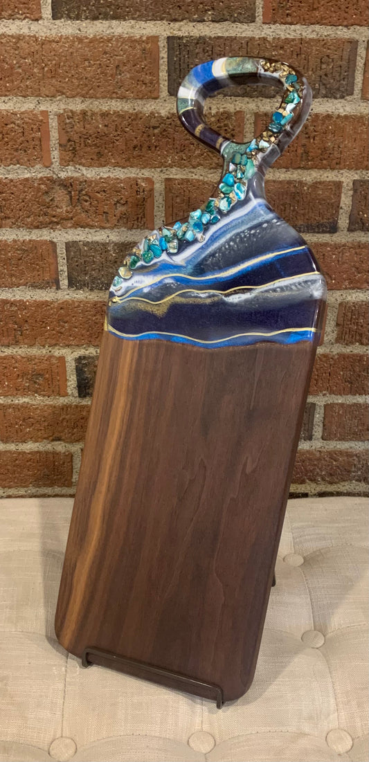 Walnut + Resin Paddle Board