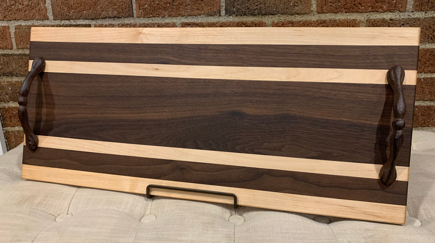 Walnut + Maple Serving Tray