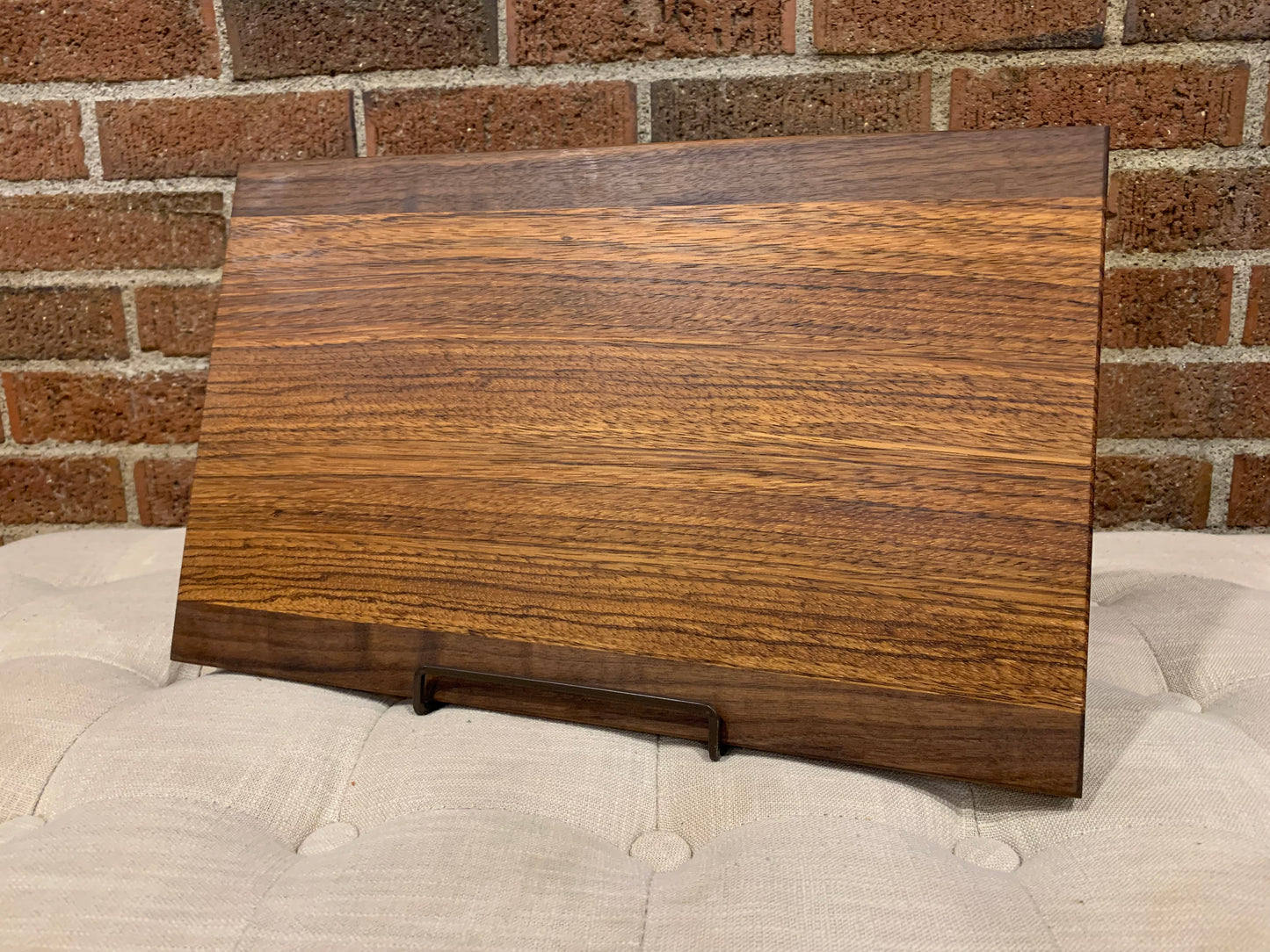 Zebrawood + Walnut Cutting Board