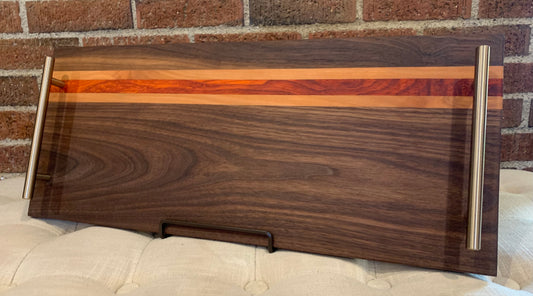 Walnut + Cherry + Padauk Serving Tray