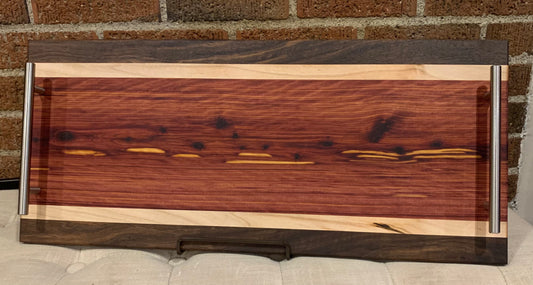 Walnut + Maple + Red Cedar Serving Tray