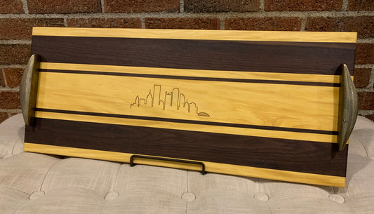 Walnut + Yellowheart Serving Tray