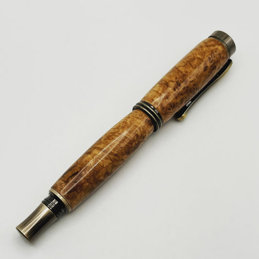 Black Ash Burl Retro Rollerball Pen