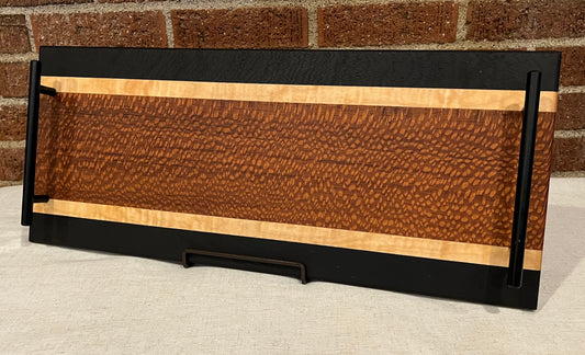 Leopardwood + Wenge + Curly Maple Serving Tray