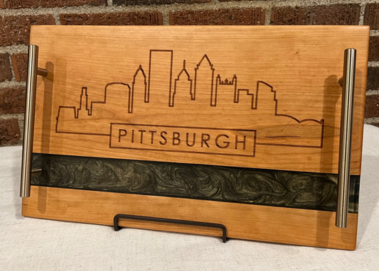 Cherry + Resin PGH Skyline Serving Tray