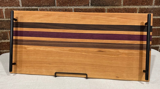 Cherry + Walnut + Purpleheart Serving Tray