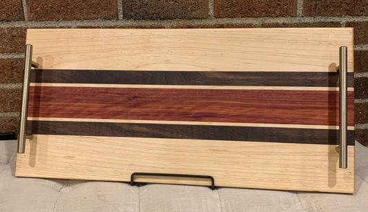 Maple + Walnut + Red Cedar Serving Tray