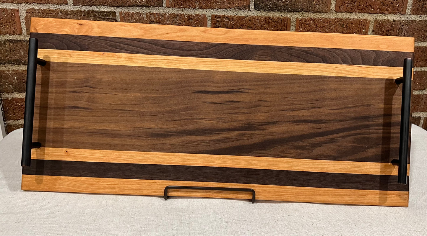 Walnut + Cherry Serving Tray