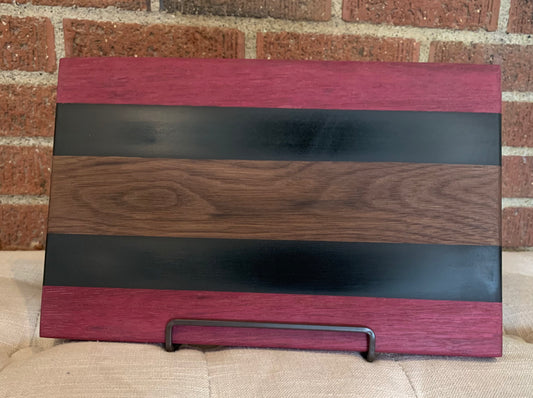 Purple Heart + Walnut + Matte Resin Board