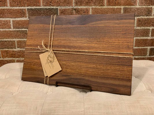 Zebrawood + Walnut Cutting Board
