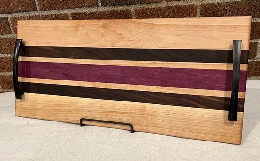 Maple + Walnut + Purpleheart Serving Tray