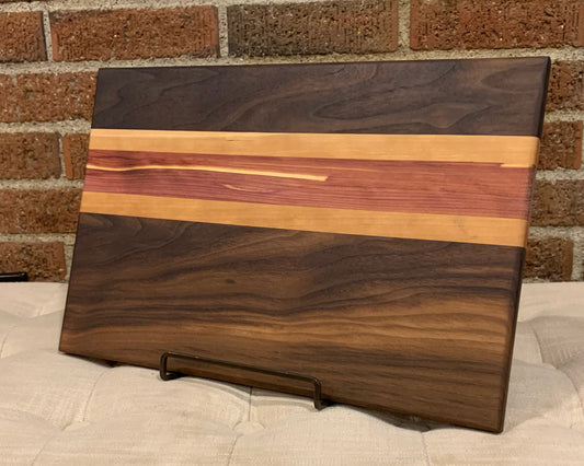 Walnut + Cherry + Red Cedar Cutting Board