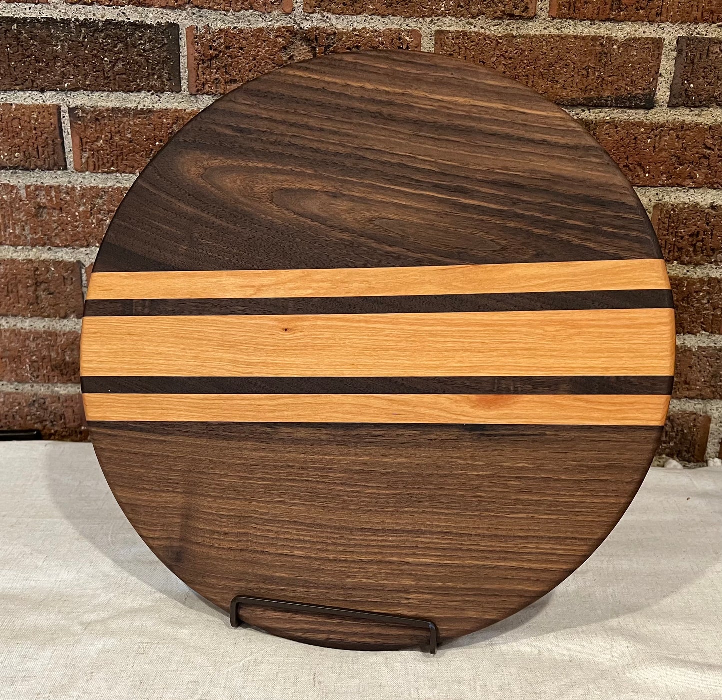 Walnut + Cherry Round Board