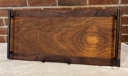 African Teak + Walnut Serving Tray