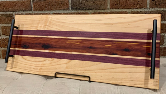 Maple + Purple Heart + Red Cedar Serving Tray