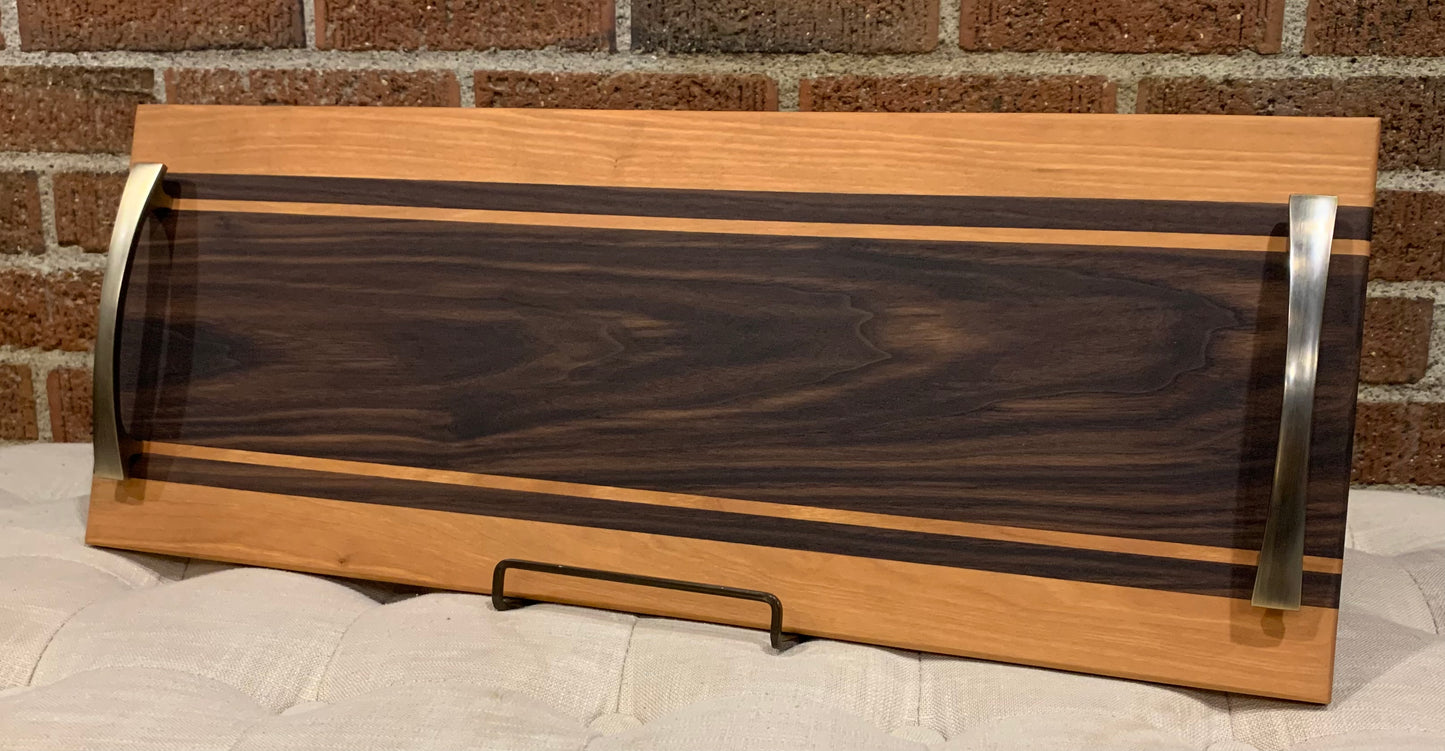 Walnut + Cherry Serving Tray