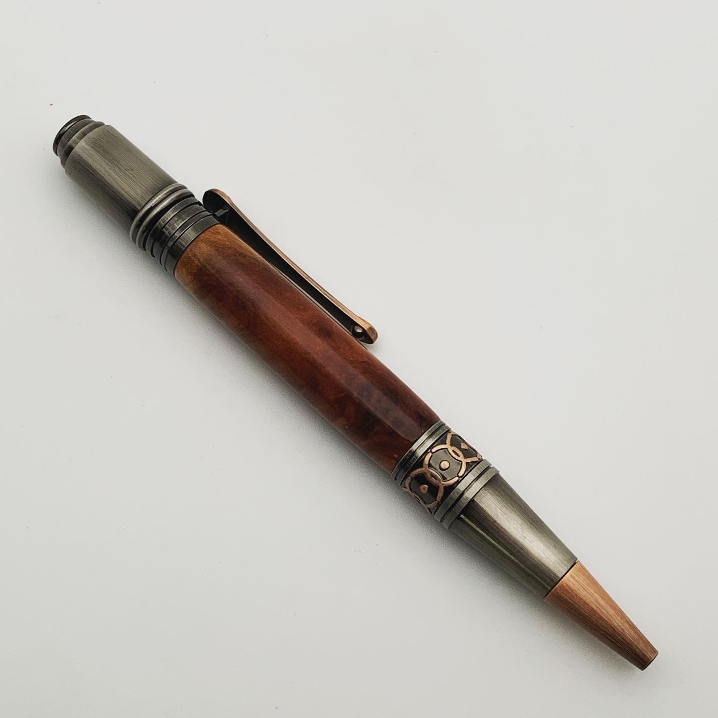 Red Mallee Burl Art Deco Pen