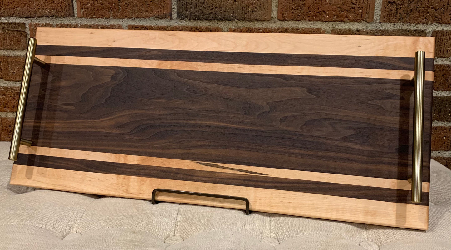 Walnut + Maple Serving Tray