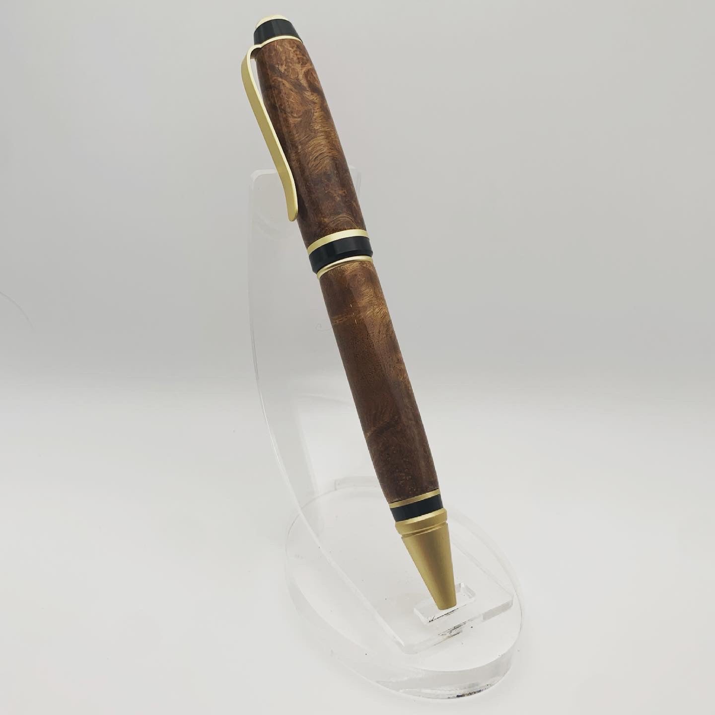 White Teak Burl Cigar Pen