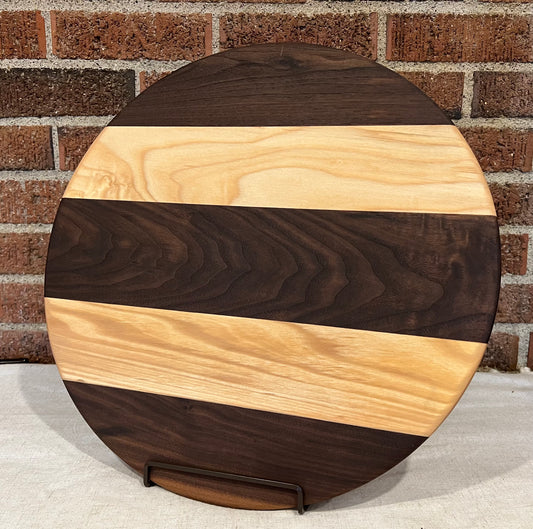 Walnut + Maple Round Board