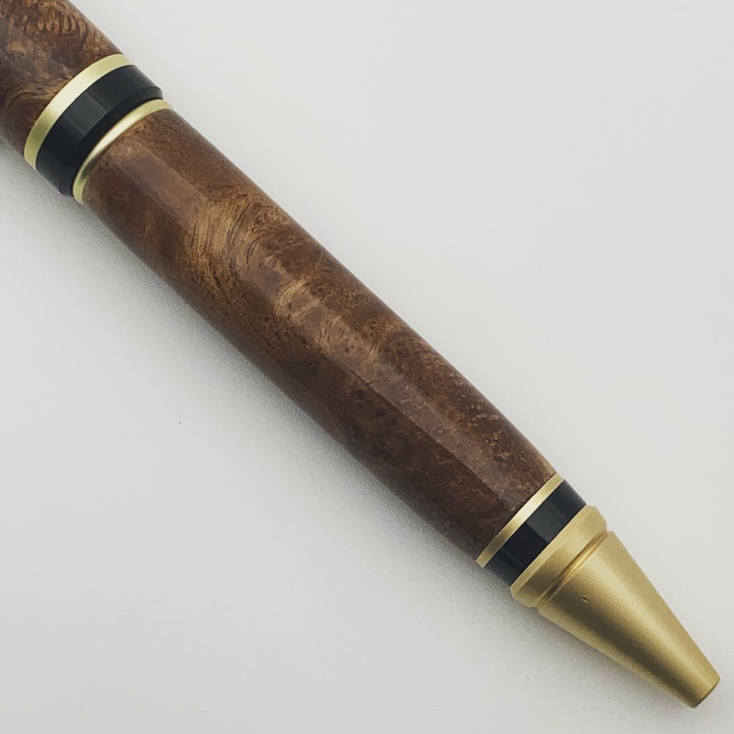 White Teak Burl Cigar Pen