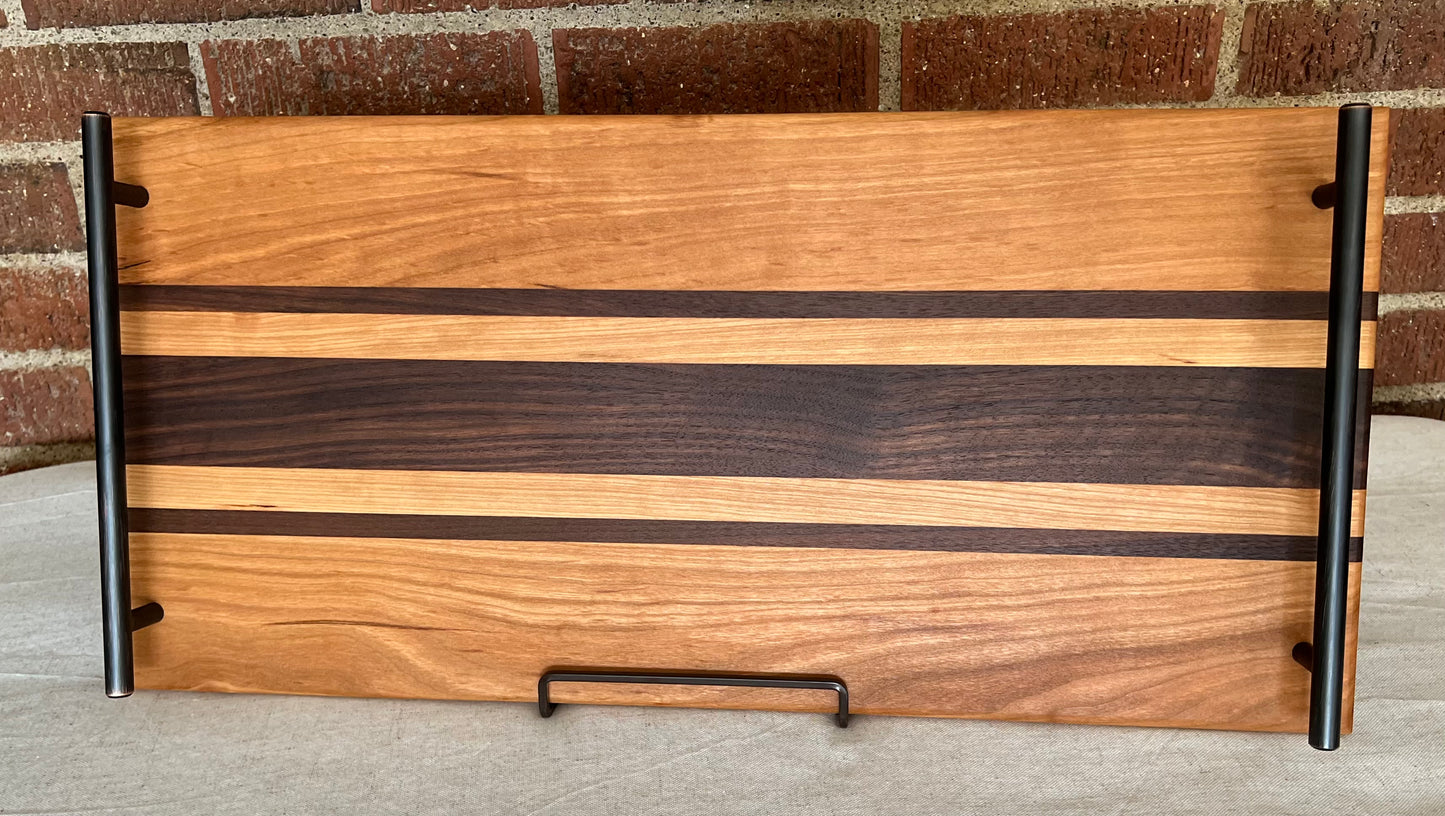 Walnut + Cherry Serving Tray