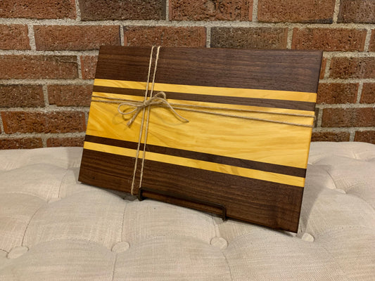 Yellowheart + Walnut Cutting Board