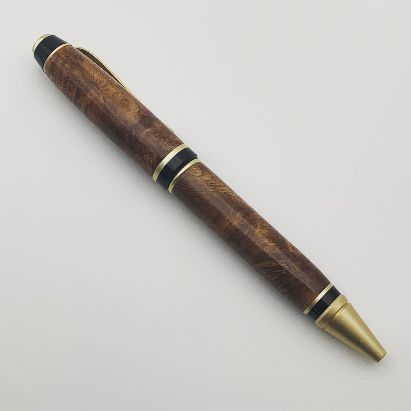 White Teak Burl Cigar Pen