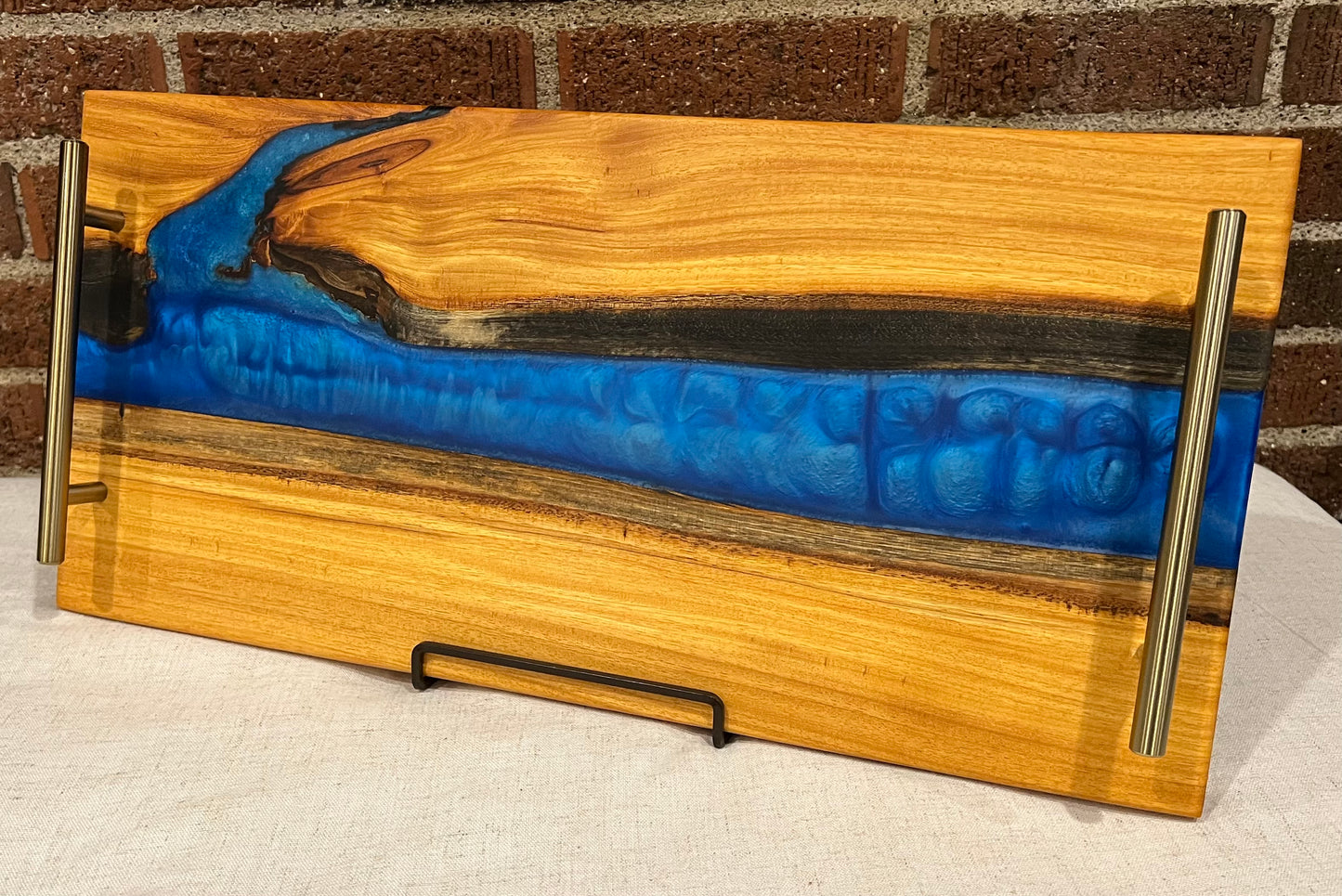 Osage Orange + Resin Live Edge Serving Tray