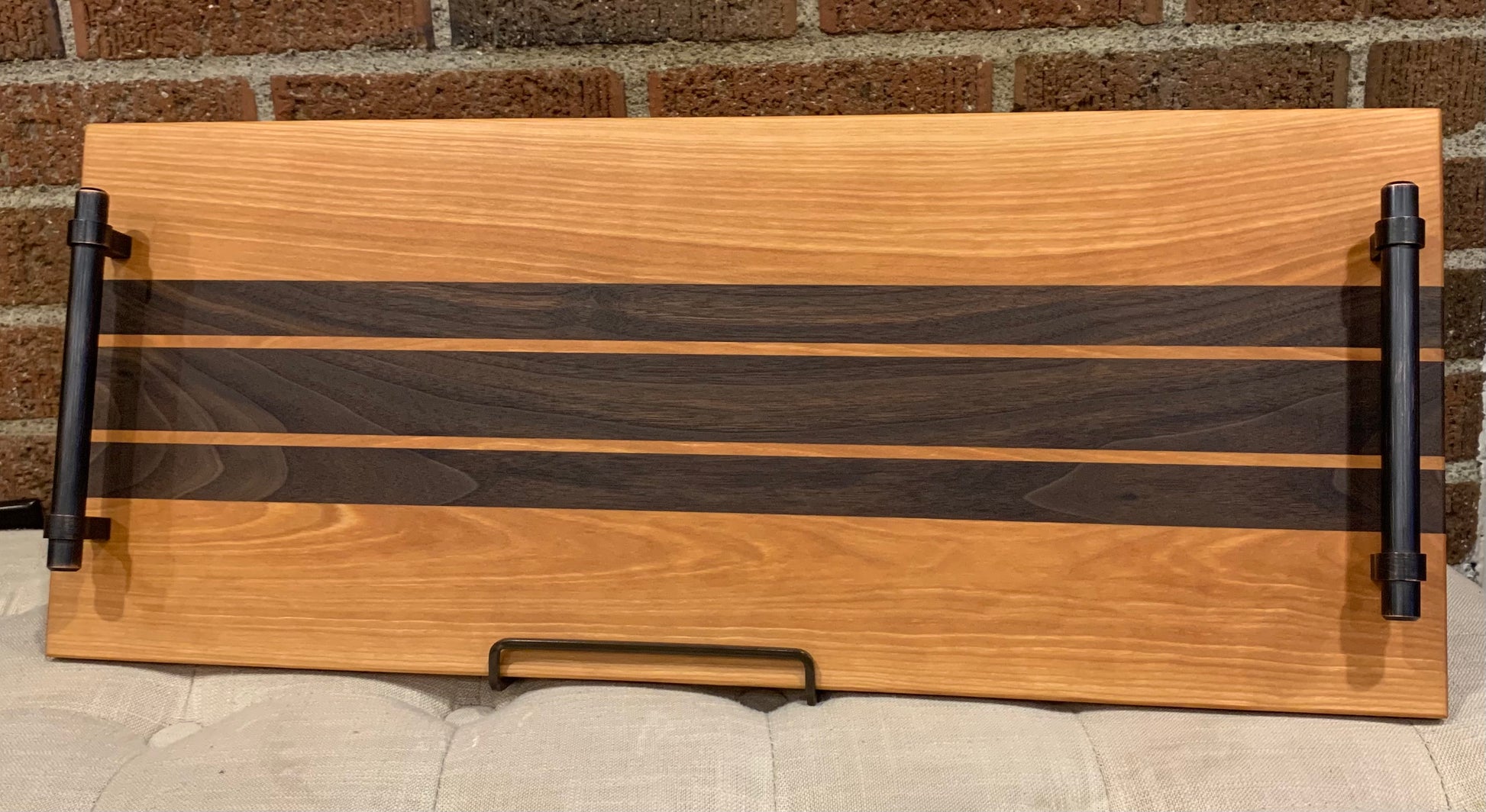 Walnut Tray Cherry + Walnut Serving Tray – FourTwelve Woodworks